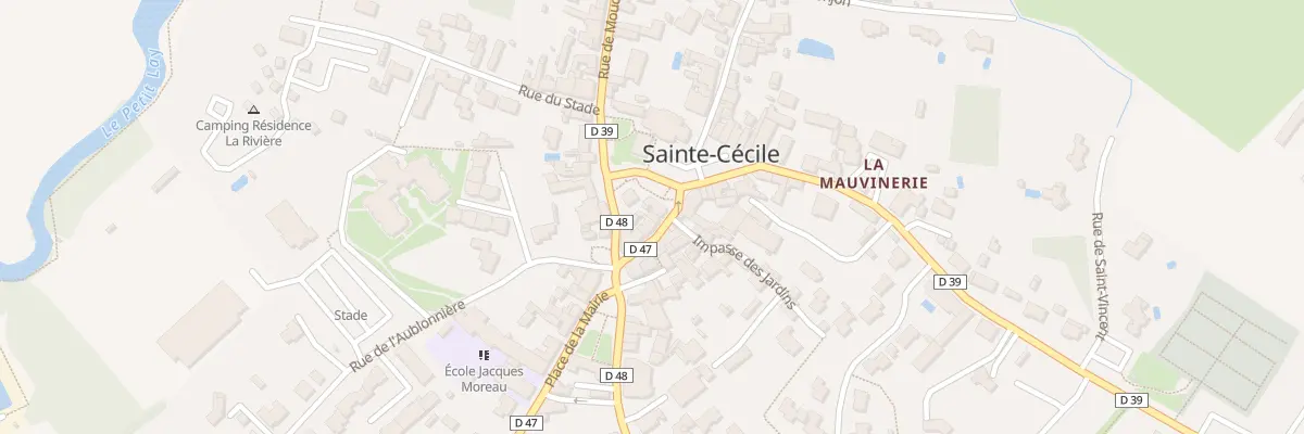 Plan du 2 Rue de la poste à Sainte-Cécile