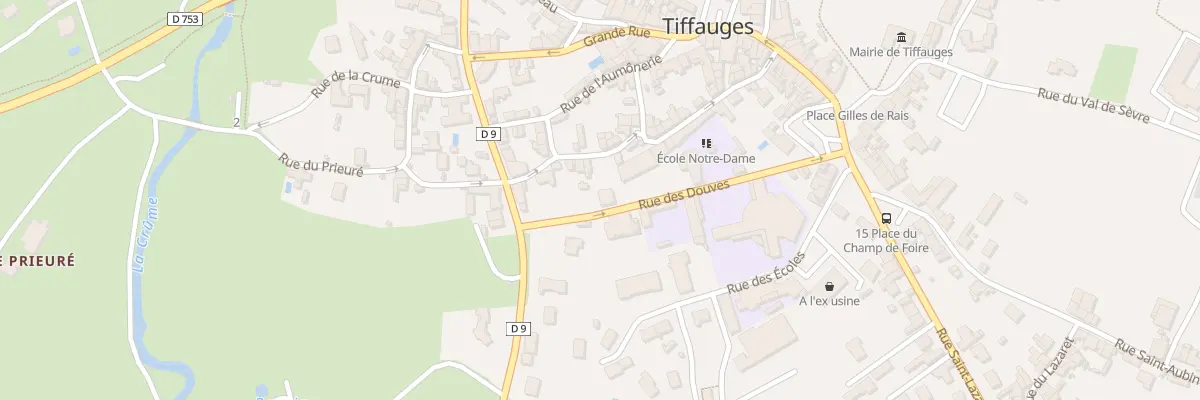 Plan du 1 Rue des douves à Tiffauges