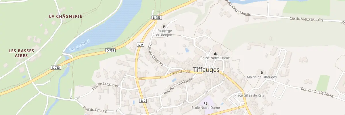 Plan du 25 Rue du château à Tiffauges