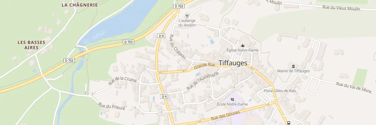 Plan du 18 Rue du château à Tiffauges