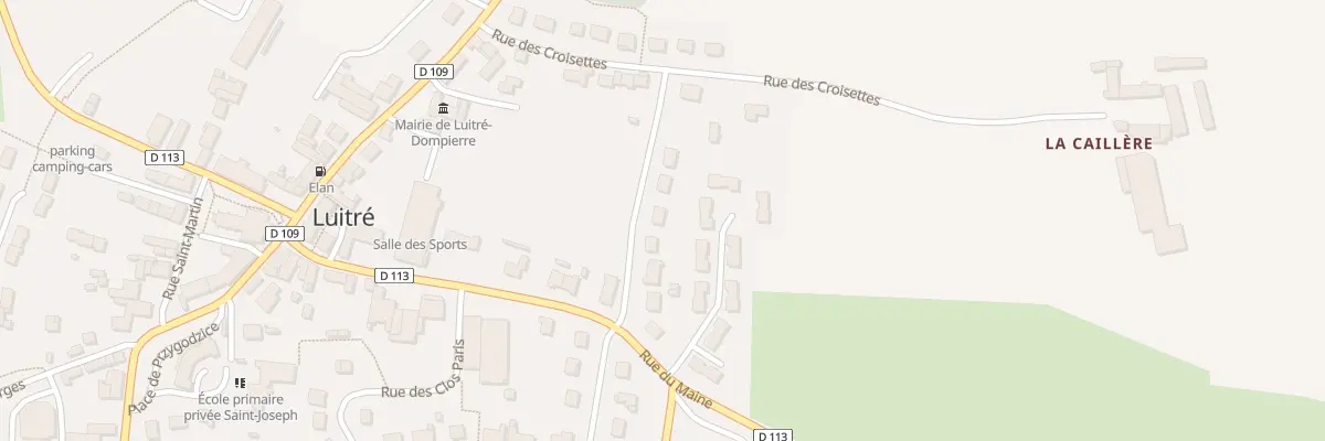 Plan du 8 Rue du Stade à Luitré-Dompierre