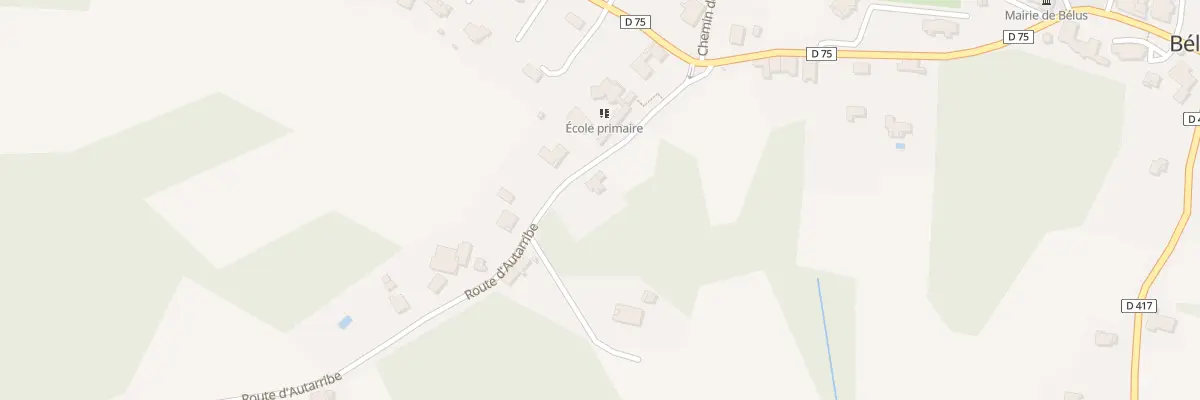 Plan du 121 Rte d’Autarribe à Bélus