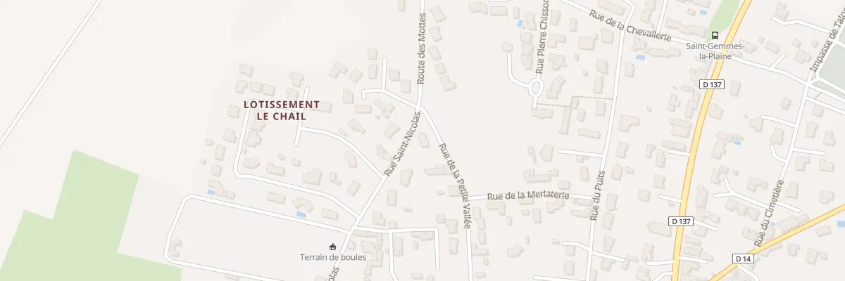 Plan du 23 Rue de la petite vallée à Sainte-Gemme-la-Plaine