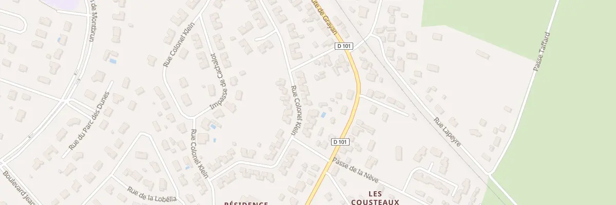 Plan du 20 Rue Colonel Klein à Soulac-sur-Mer