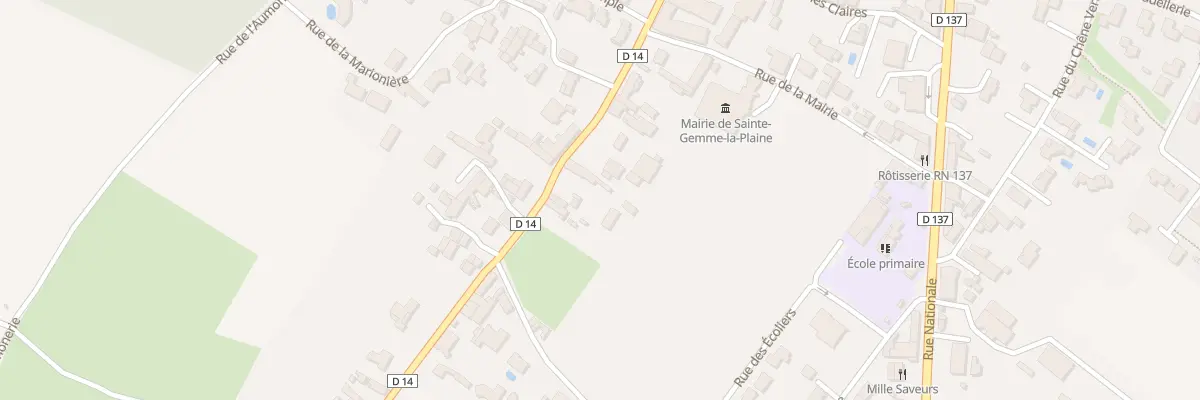 Plan du 8 Rue de l’église à Sainte-Gemme-la-Plaine