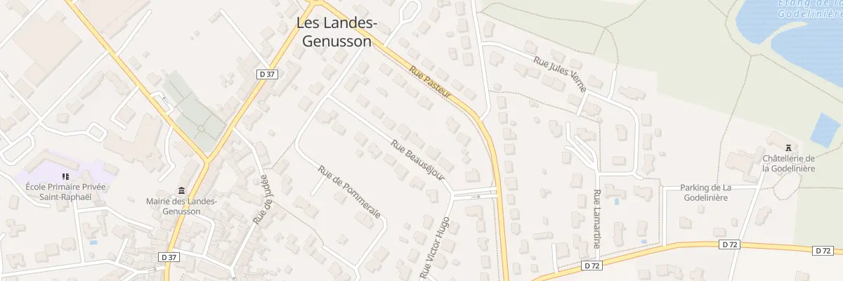 Plan du 13 Rue beauséjour aux Landes-Genusson