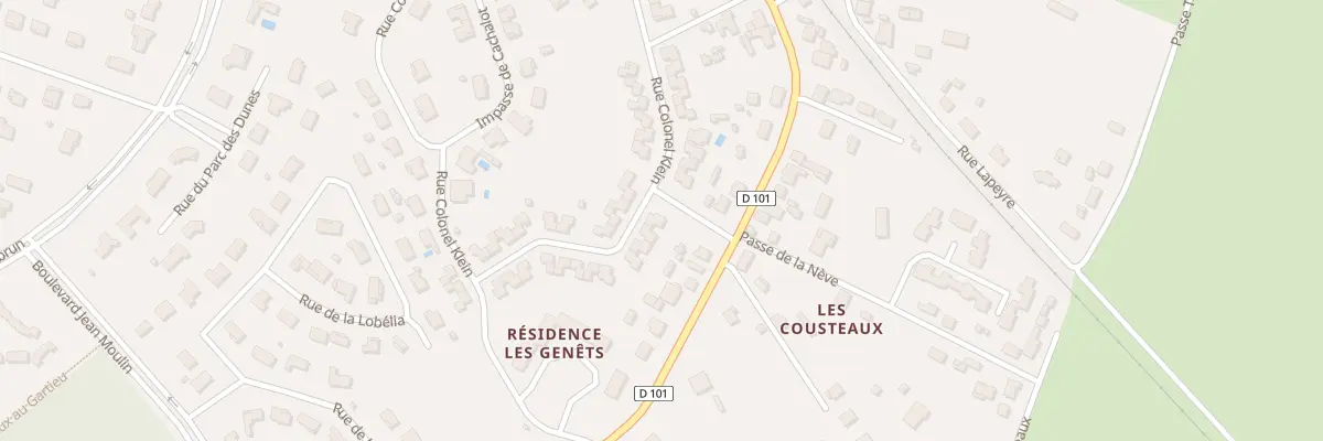 Plan du 15 Rue Colonel Klein à Soulac-sur-Mer