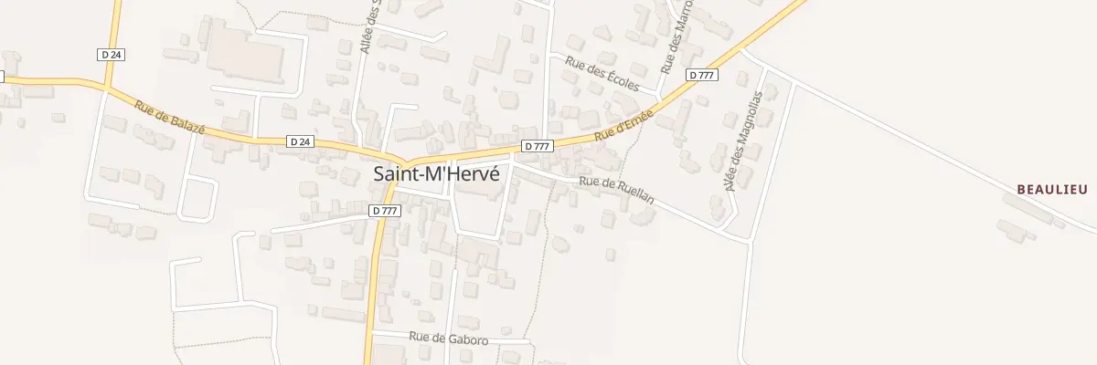 Plan du 4 Rue de Ruellan à Saint-M’Hervé