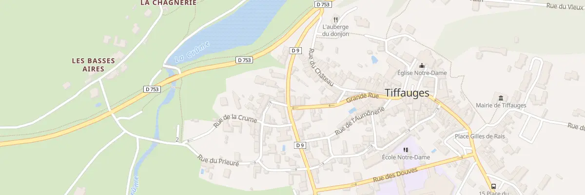 Plan du 1 Rue du donjon à Tiffauges