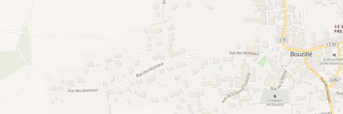 Plan du 24 Rue des Mutreaux (Bouzille) à Orée d’Anjou