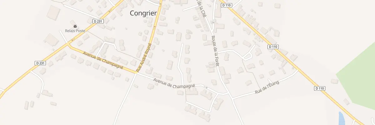Plan du 6 Lot de la Barre à Congrier