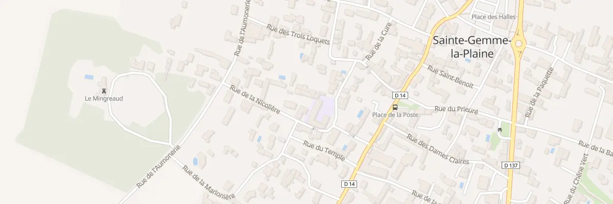 Plan du 2 Rue de la nicolière à Sainte-Gemme-la-Plaine