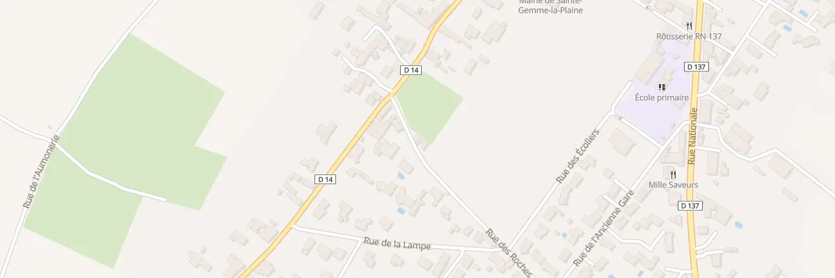 Plan du 3 Rue des roches à Sainte-Gemme-la-Plaine