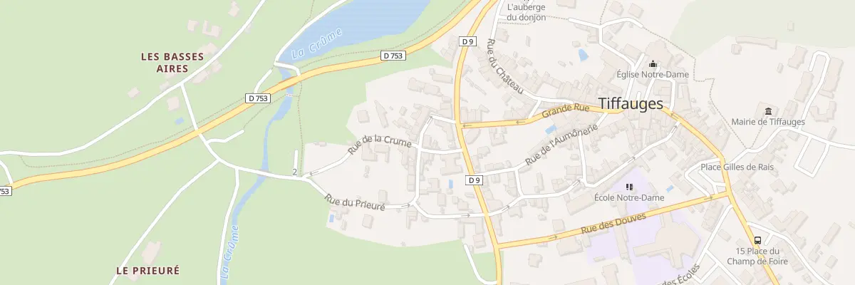 Plan du 1 Rue saint-nicolas à Tiffauges
