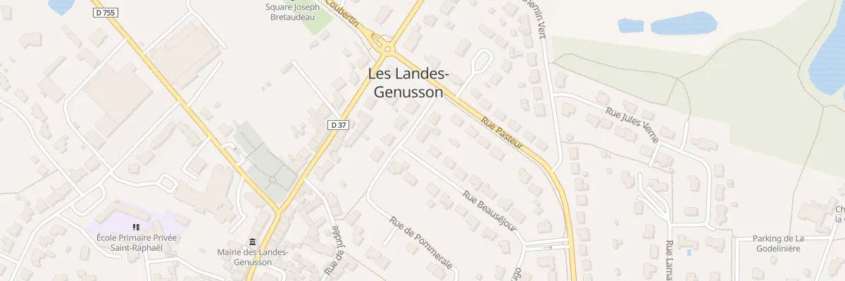Plan du 3 Rue beauséjour aux Landes-Genusson
