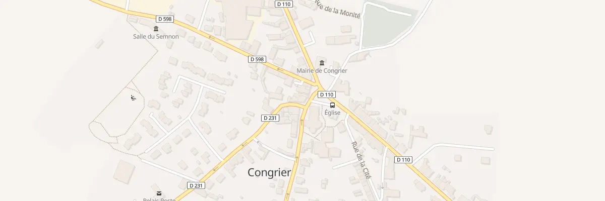 Plan du 2 Rue du Semnon à Congrier