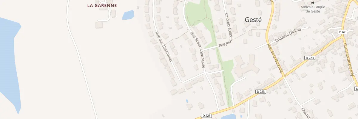 Plan du 17 Rue des Tisserands (Geste) à Beaupréau-en-Mauges