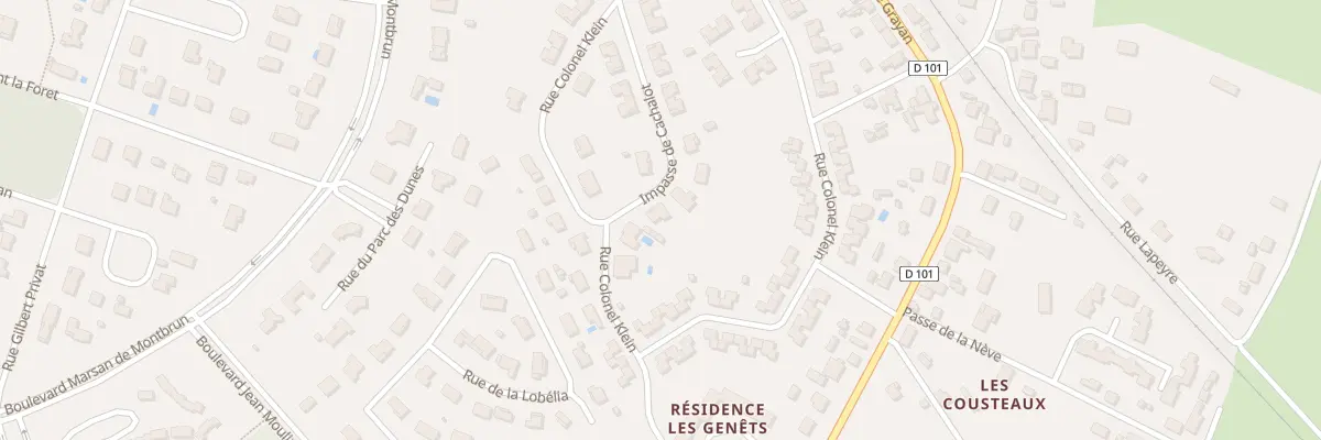Plan du 94 Rue Colonel Klein à Soulac-sur-Mer