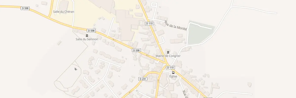 Plan du 2 Rue des Sports à Congrier
