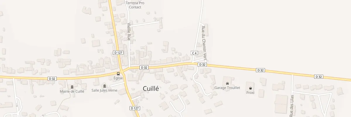 Plan du 33 Rue du Maine à Cuillé