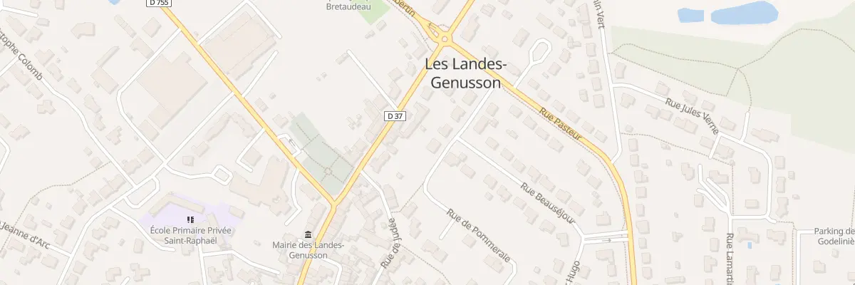 Plan du 8 Rue beauséjour aux Landes-Genusson