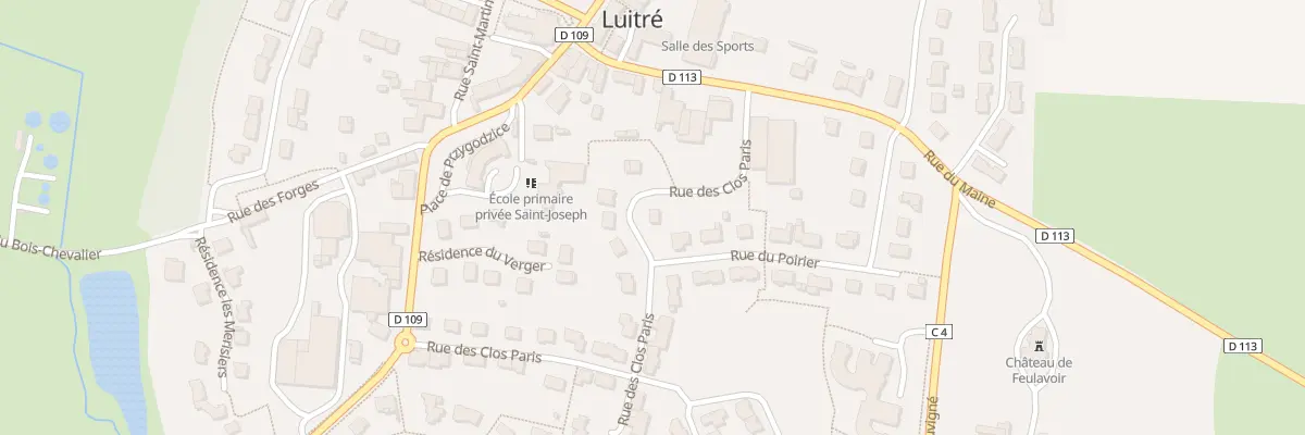 Plan du 1 Rue des Clos Paris à Luitré-Dompierre