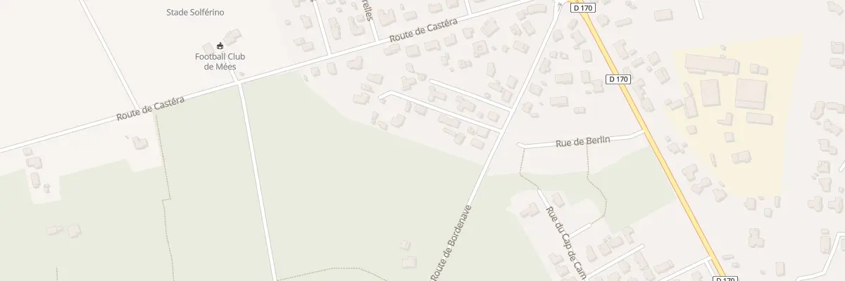 Plan du 234 Rte de Bordenave à Mées