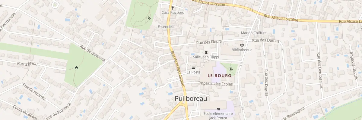 Plan du 8 Rue de la République à Puilboreau