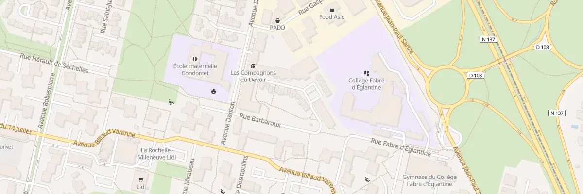 Plan du 18 Rue Théroigne de Méricourt à La Rochelle