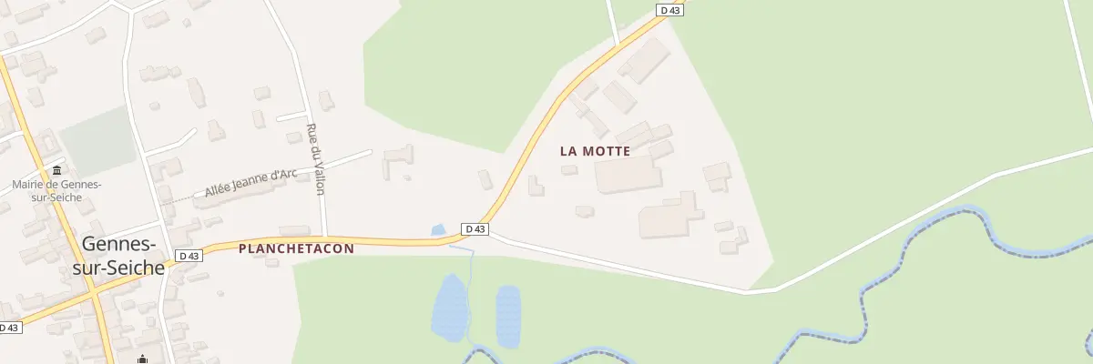 Plan du 6 Rue du Château à Gennes-sur-Seiche