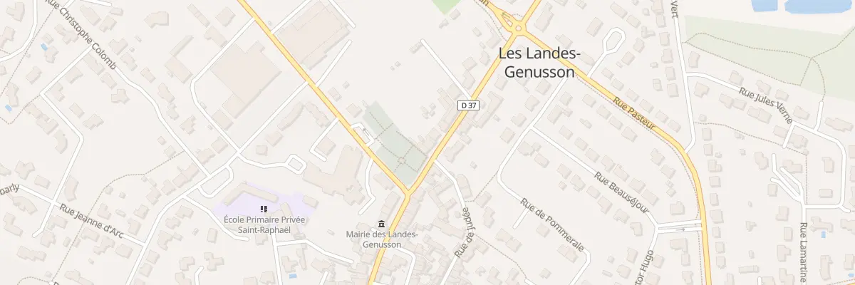 Plan du 25 Rue d’anjou aux Landes-Genusson
