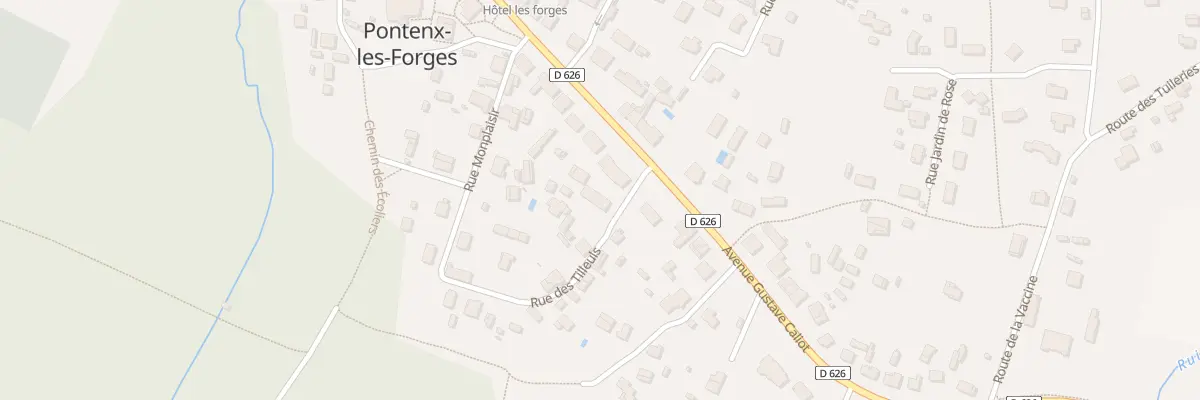 Plan du 40 Rue des Tilleuls à Pontenx-les-Forges