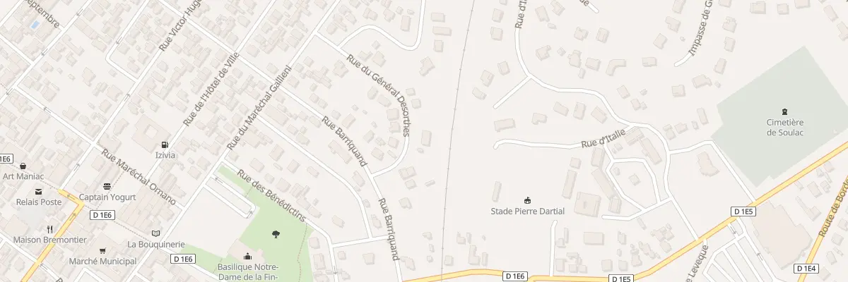 Plan du 14 Rue du Gen Deshortes à Soulac-sur-Mer