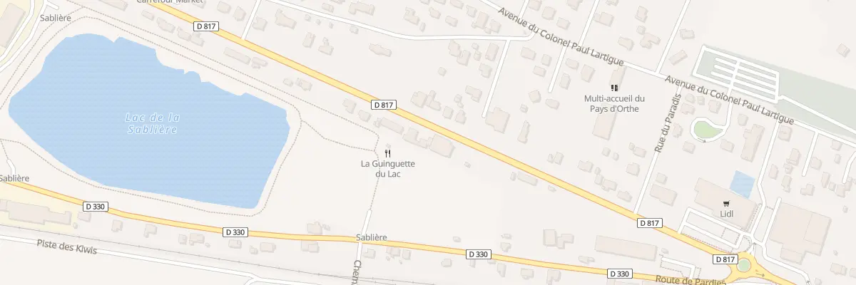 Plan du 633 Rte de Bayonne à Peyrehorade