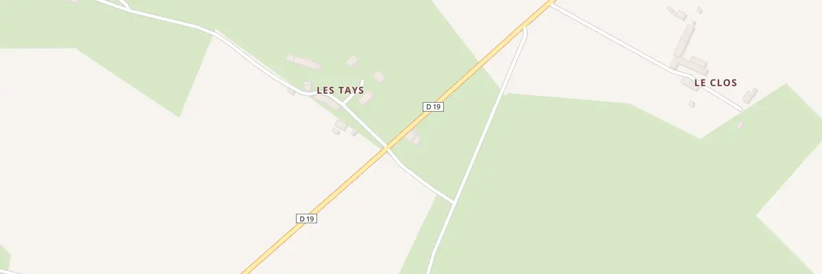 Plan du 21 Les Tays à La Bazouge-du-Désert
