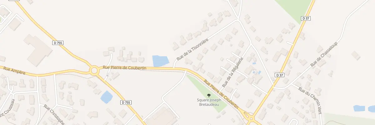 Plan du 11 Rue pierre de coubertin aux Landes-Genusson