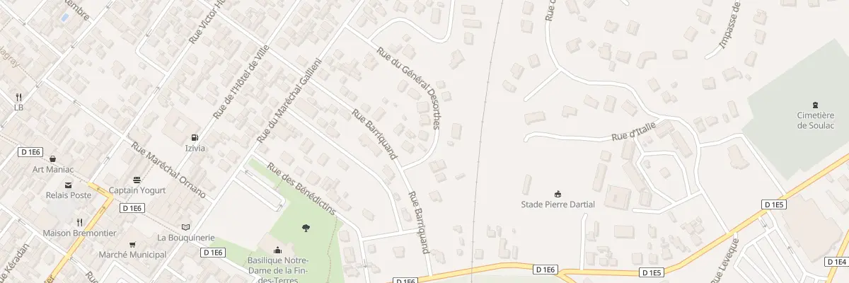 Plan du 13 Rue du Gen Deshortes à Soulac-sur-Mer
