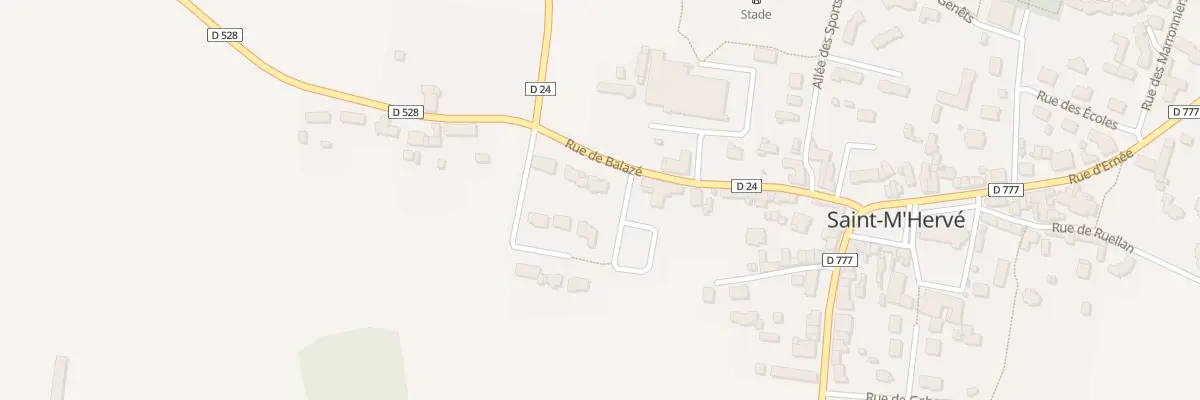 Plan du 23 Rue de Balaze à Saint-M’Hervé
