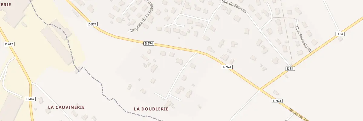 Plan du 2 Imp de la Doublerie à La Meauffe
