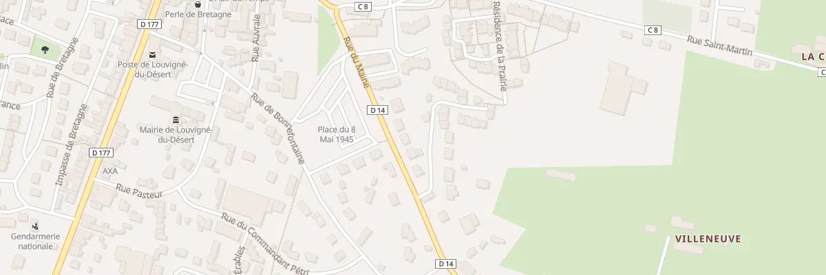 Plan du 7 Rue du Maine à Louvigné-du-Désert