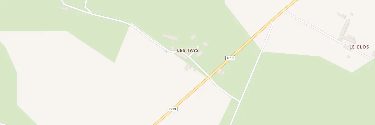 Plan du 56 Les Tays à La Bazouge-du-Désert