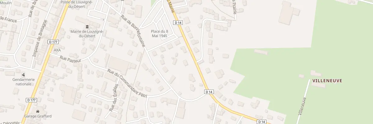 Plan du 4 Rue du Maine à Louvigné-du-Désert