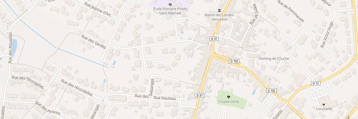 Plan du 8 Rue des bleuets aux Landes-Genusson