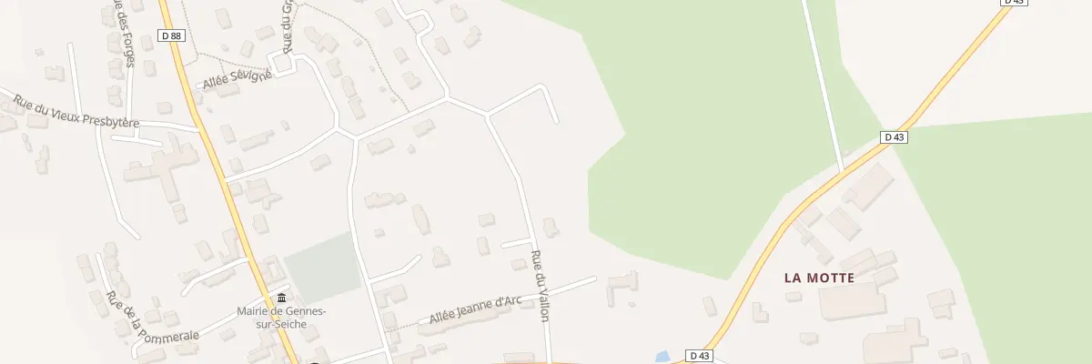 Plan du 3 Rue du Vallon à Gennes-sur-Seiche