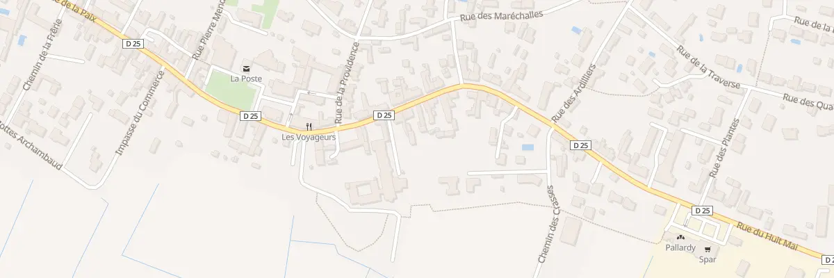Plan du 16B Rue du huit mai à Champagné-les-Marais
