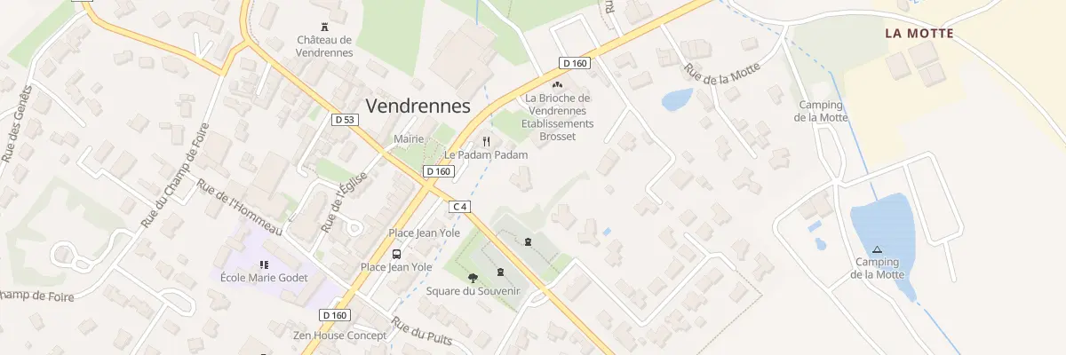 Plan du 3 Rue du Stade à Vendrennes