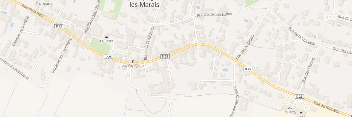 Plan du 16 Rue du huit mai à Champagné-les-Marais