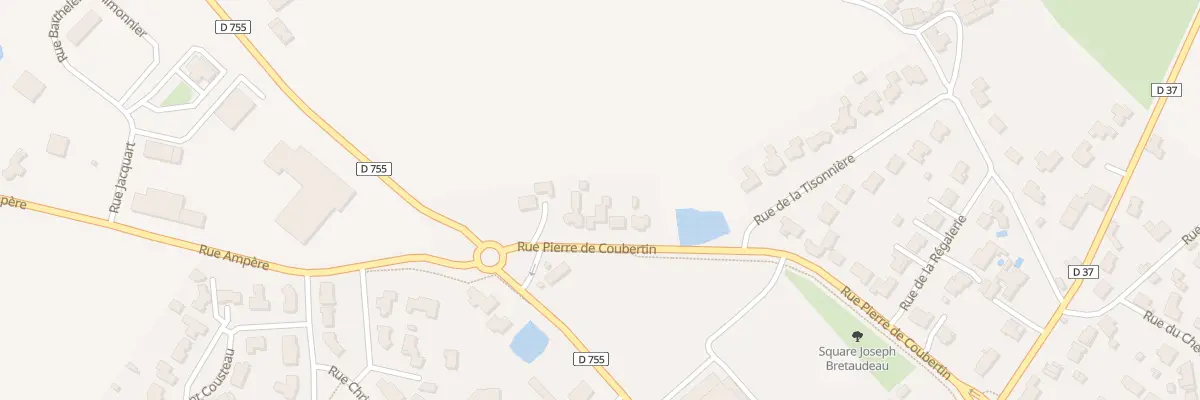 Plan du 5 Rue pierre de coubertin aux Landes-Genusson