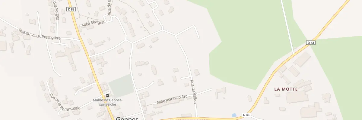 Plan du 10 Rue du Vallon à Gennes-sur-Seiche