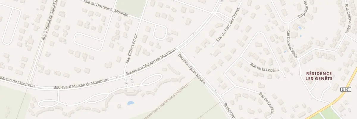 Plan du 25 Bd Marsan de Montbrun à Soulac-sur-Mer